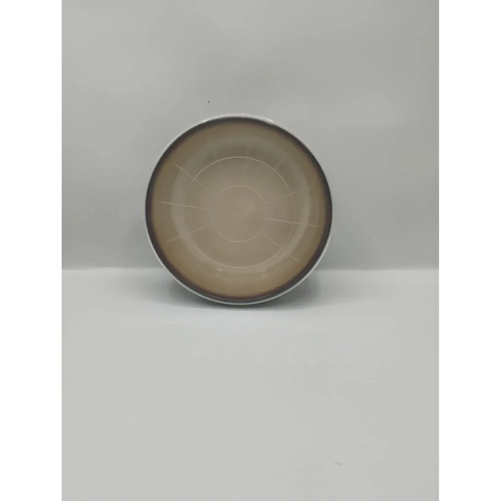 Sango Nova Brown Ceramic Ramekin Small Brown Excellent Ribbed Bakeware with Lid